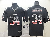 Nike Raiders 34 Bo Jackson Black USA Flag Fashion Limited Jersey,baseball caps,new era cap wholesale,wholesale hats
